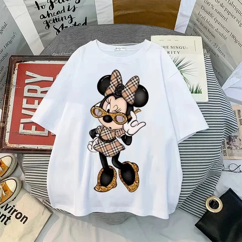 MinniePop Oversized Tee – Kawaii Cartoon Y2K Style  Cute, playful, and effortlessly stylish.