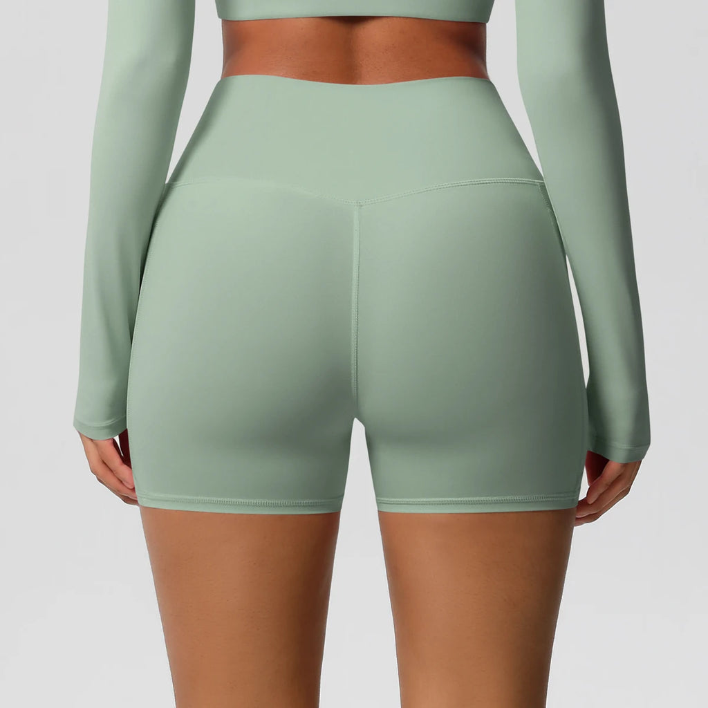 PocketFlex Gym Shorts – High-Waist Squat-Proof Fit  Train hard. Move freely. Stay confident.