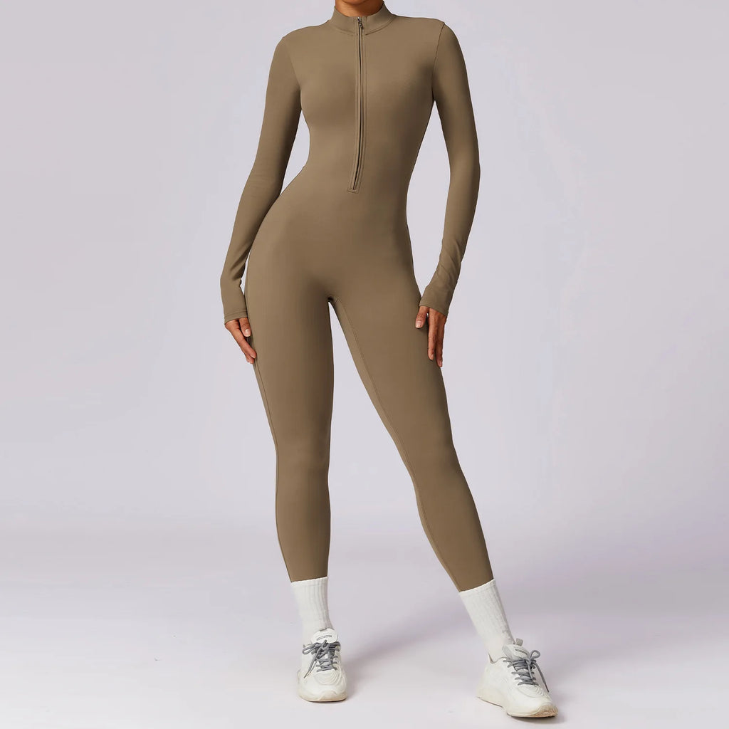 Therma Flex Jumpsuit – Long Sleeve Sculpt Active Suit  Warm coverage. Sleek fit. Total performance.