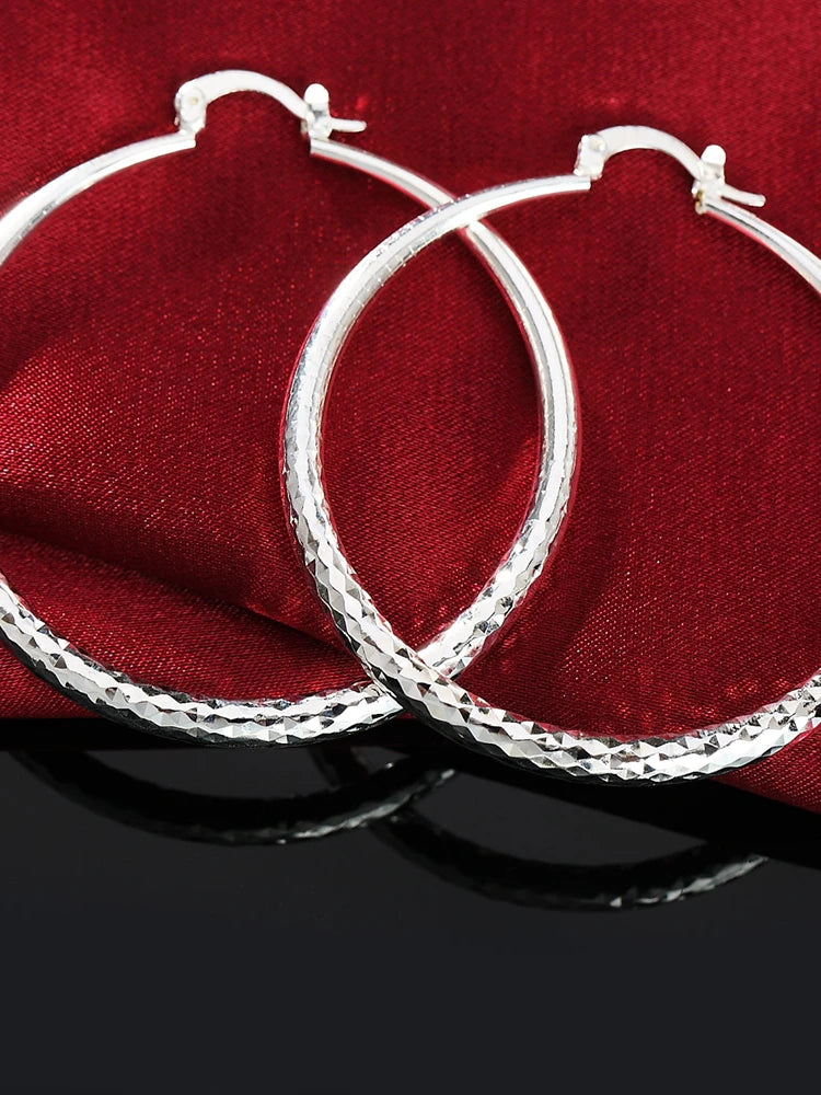 Charms 3CM circle hoop Earrings for Women fashion Pretty wedding party Jewelry Holiday gifts