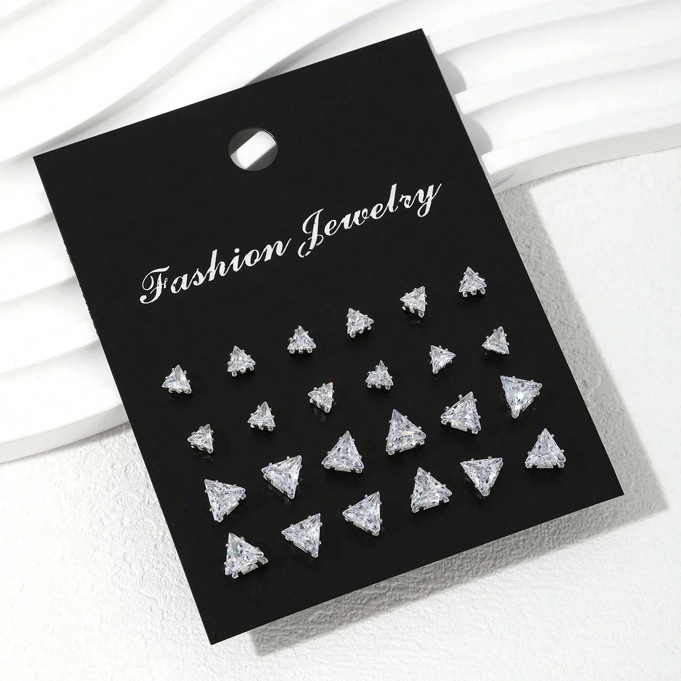 LuxeSpark Earring Set – 12 Pairs Zirconia Collection  Shine daily. Mix your style. Luxury made simple.