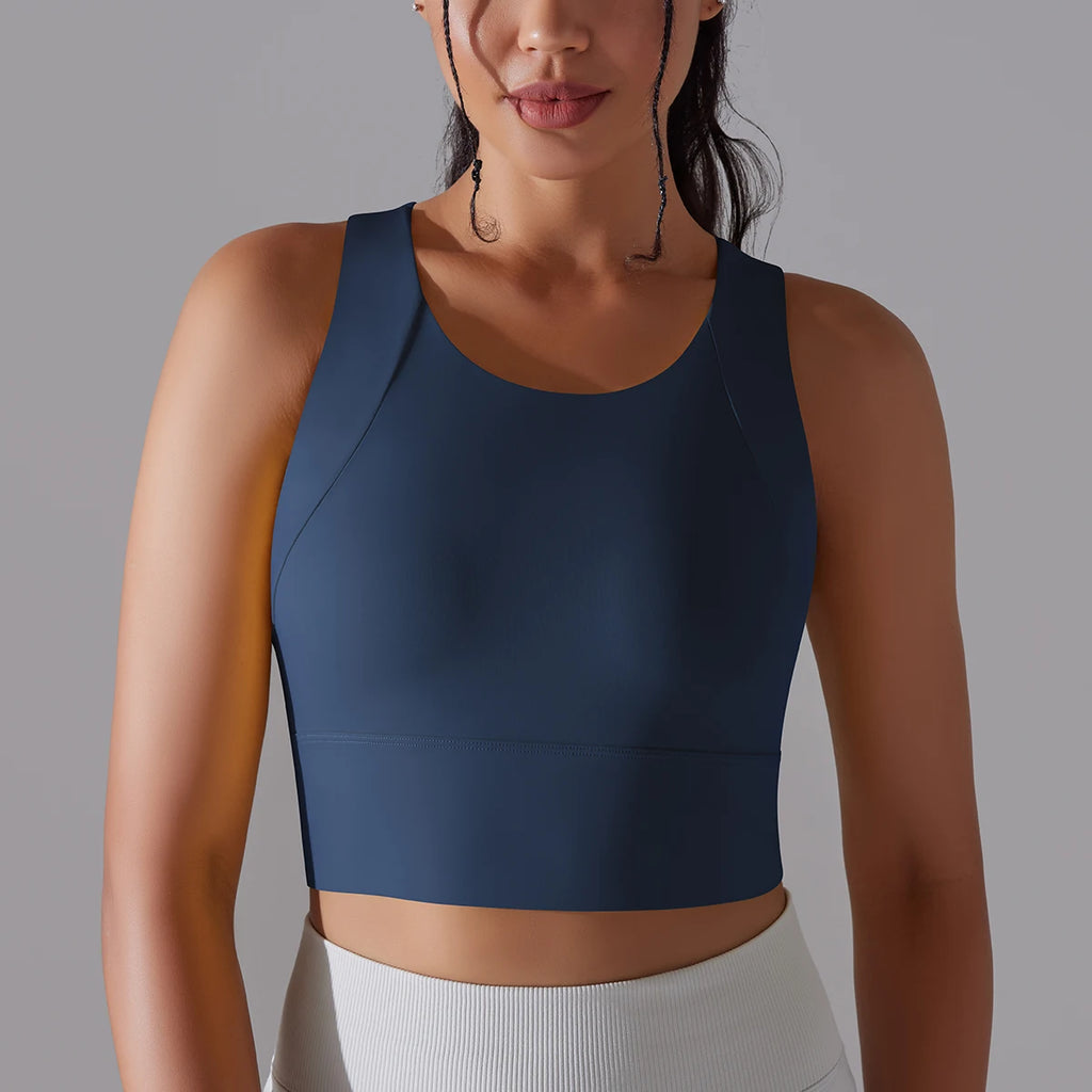 Nylon Sexy Women's Sports Bra Top Women Tight Elastic Gym Sport Yoga Bras Crop Top Yoga Clothes Stretch Women Sports Underwear