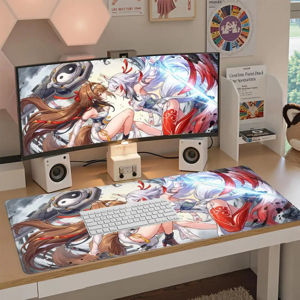 Ye Shunguang Mouse Pad New Anime Girl Zenless Zone Zero ZZZ Game Character Non-slip Mousepad XXL Keyboard Office Table Desk Mat