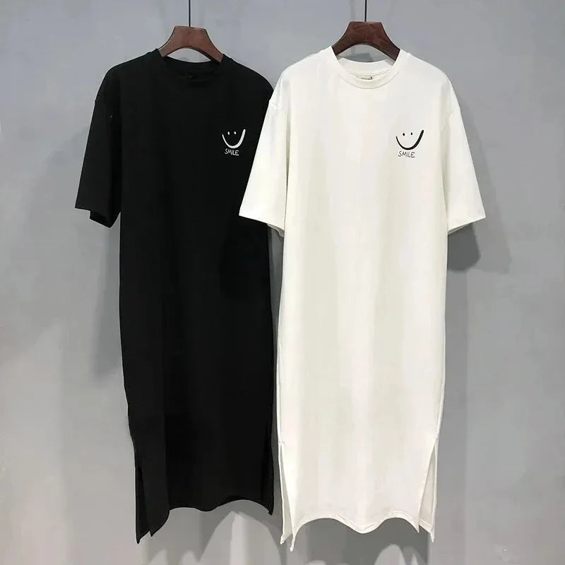 EasyFlow T-Shirt Dress – Loose Mid-Length Summer Dress  Relaxed fit. Effortless style. Everyday comfort.
