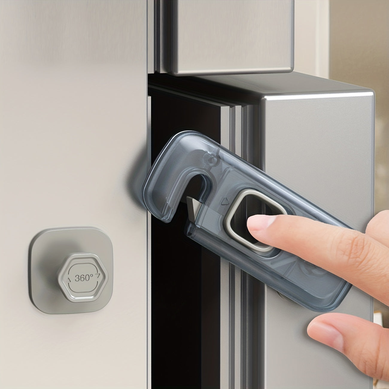 1pc Child Safety Fridge Lock Single-Door Refrigerator Door Stopper Baby Protection Kids Safety Care Freezer Lock Cabinet Lock Cabinet Door Lock