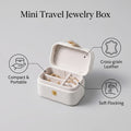 Mini Luxe Jewelry Case – Portable Travel Organizer  Small size. Smart storage. Travel in style.