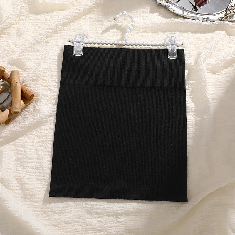 Work Muse Mini Skirt – High-Waist Knit Office Essential  Sleek shape. Smart style. Everyday confidence.