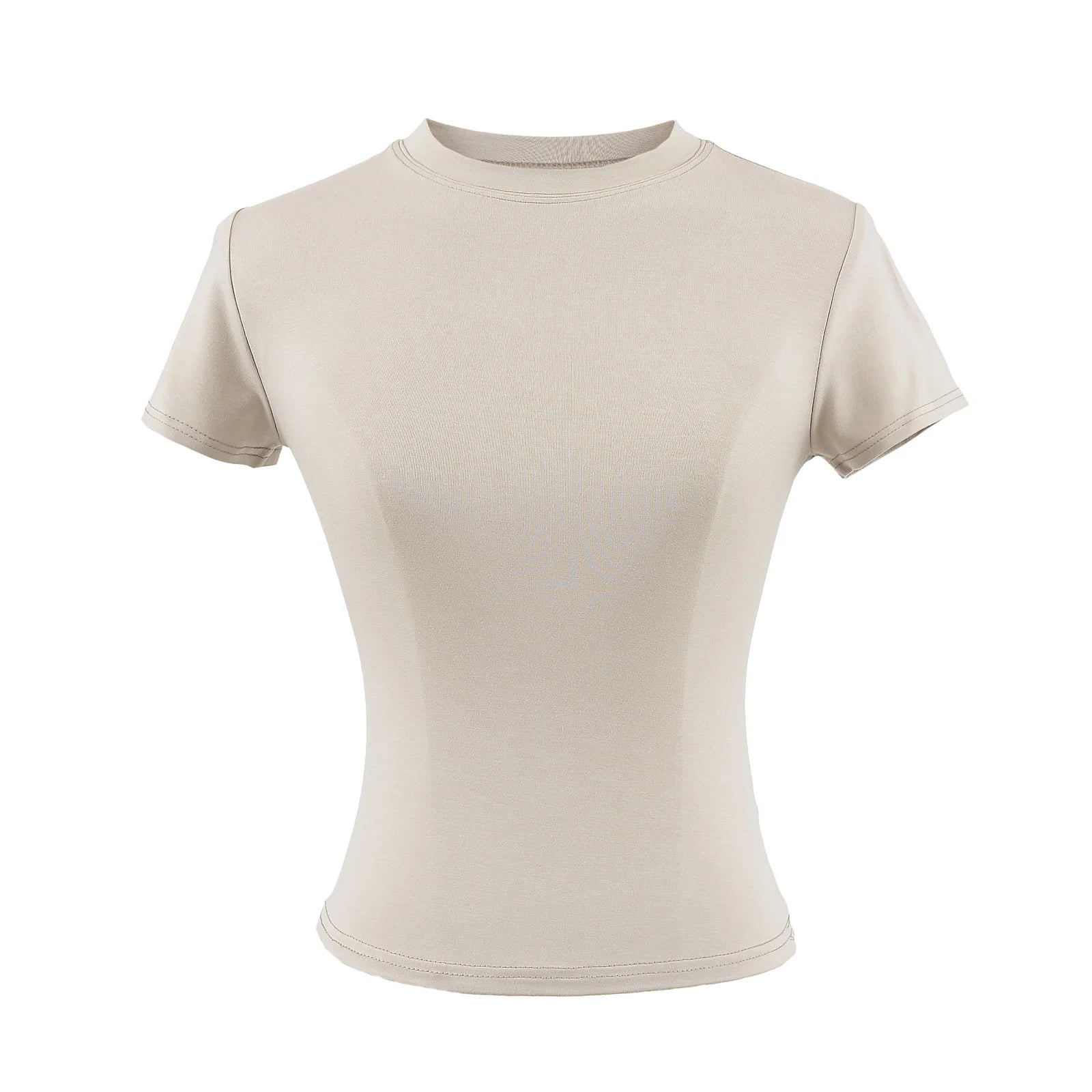 SlimMuse Tee – Y2K Solid Fit Top  Simple style. Sculpted fit. Everyday confidence.