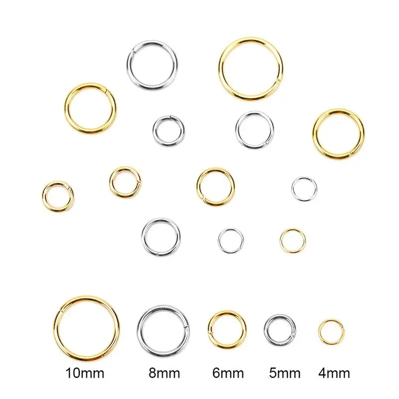 ProLink Jump Rings Set – 100PCS Stainless Steel Connectors  Strong hold. Clean finish. Built for creativity.