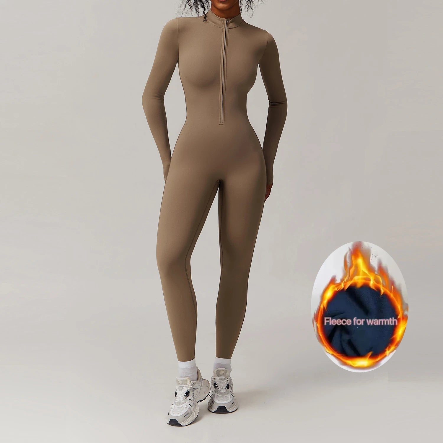 Therma Flex Jumpsuit – Long Sleeve Sculpt Active Suit  Warm coverage. Sleek fit. Total performance.