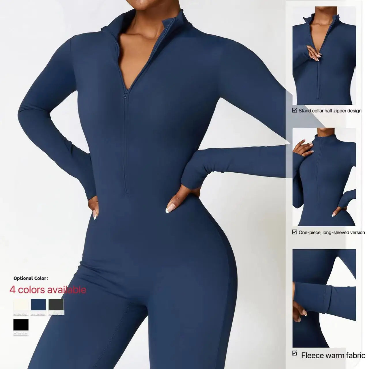 Therma Flex Jumpsuit – Long Sleeve Sculpt Active Suit  Warm coverage. Sleek fit. Total performance.