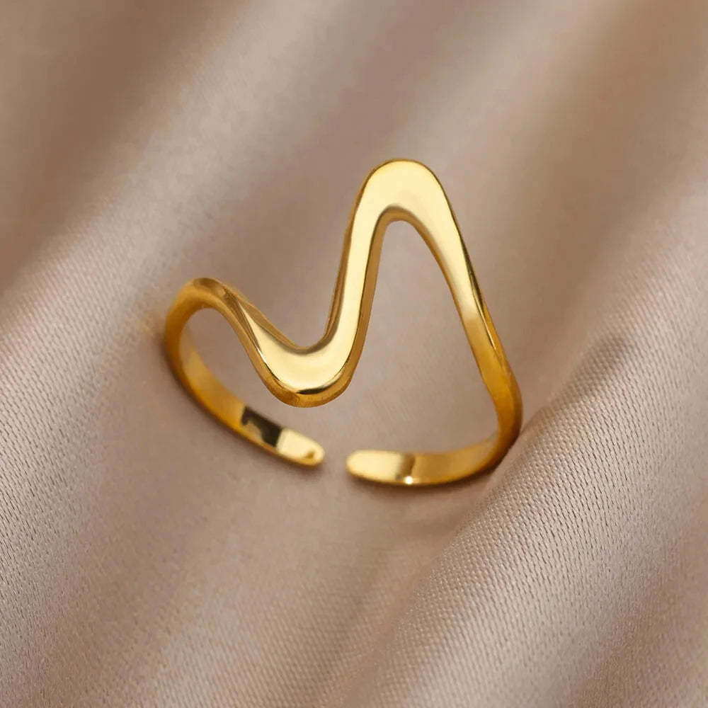 Ever Gold Ring – 316L Stainless Steel Band  Timeless shine. Lasting quality. Made to stay.