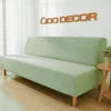 Direct Factory Sale Vietnam Good Price Green Solid Washable Sofa Bed Cover Set Decorative Modular Cover for Sofa Protection