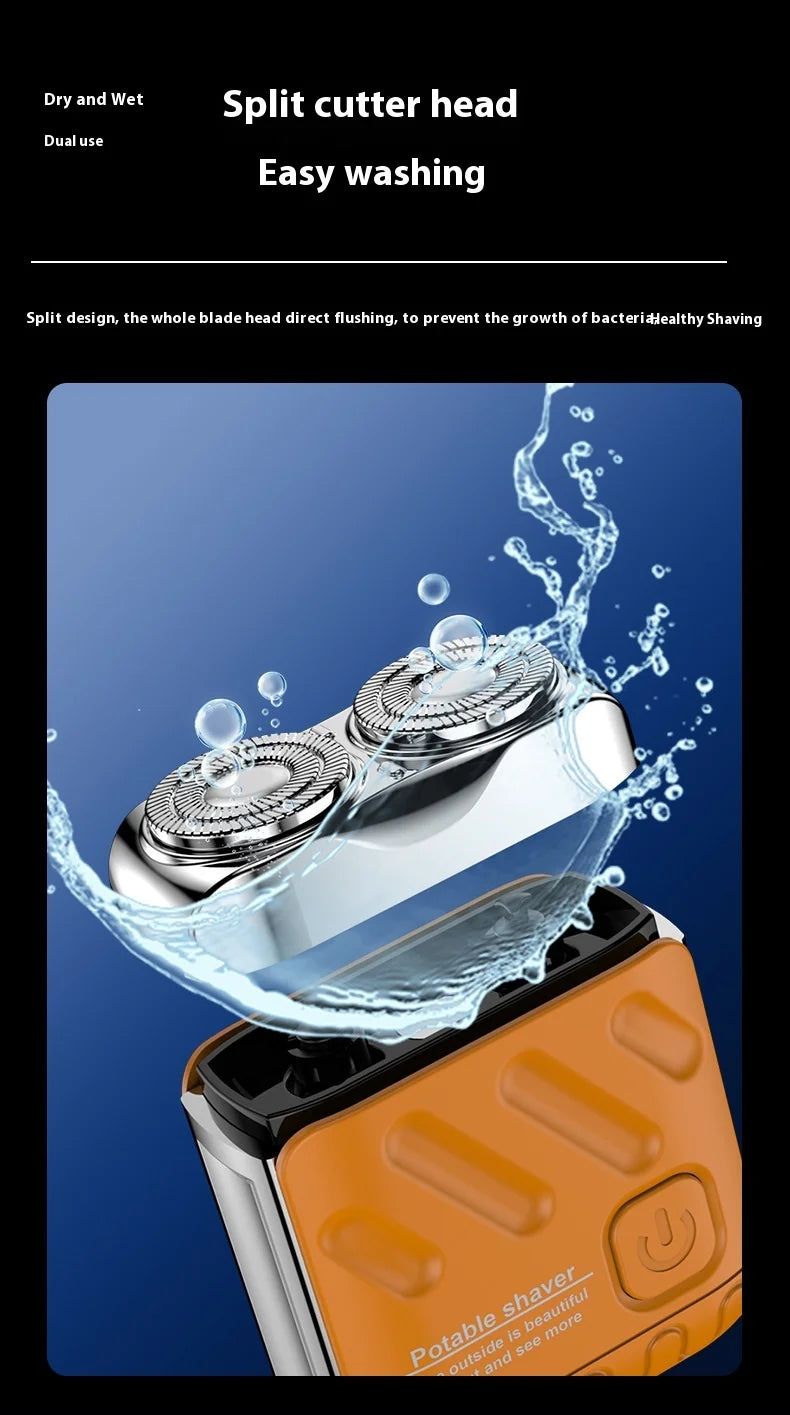Portable Ultra-Clean Electric Shaver for Men Mini USB Power Razor for Face Body Bikini Shaving in Household
