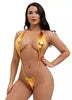 Free Size Shiny Sling Shot Bodysuit G-string Thongs Halter Bikini Jumpsuit Faux Leather Sexy Lingerie Comfy Fashion Hot New