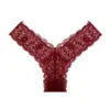 High Quality Floral Lace Thong Underwear Women Sexy Low-Rise Seamless Knitted Polyamide Spandex G-String Bikini Soft Logo Waist
