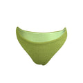 2024 Popular 2 Piece Crinkle Rib Bikini Backless Swimsuit Brazil Solid Color Seersucker Jacquard Women Swimwear