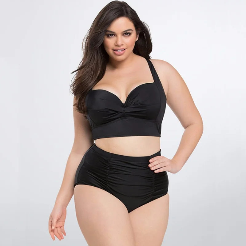 2021 Large Plus Size Swimwear Female Push up Bikini With Cup Women Bikini Set Two Pieces Swimsuit Bathing Suit Swim Beach Dress