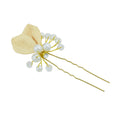 Hair Accessories Pearl Beads Gold Leaf Hair Sticks Wedding Party Hair