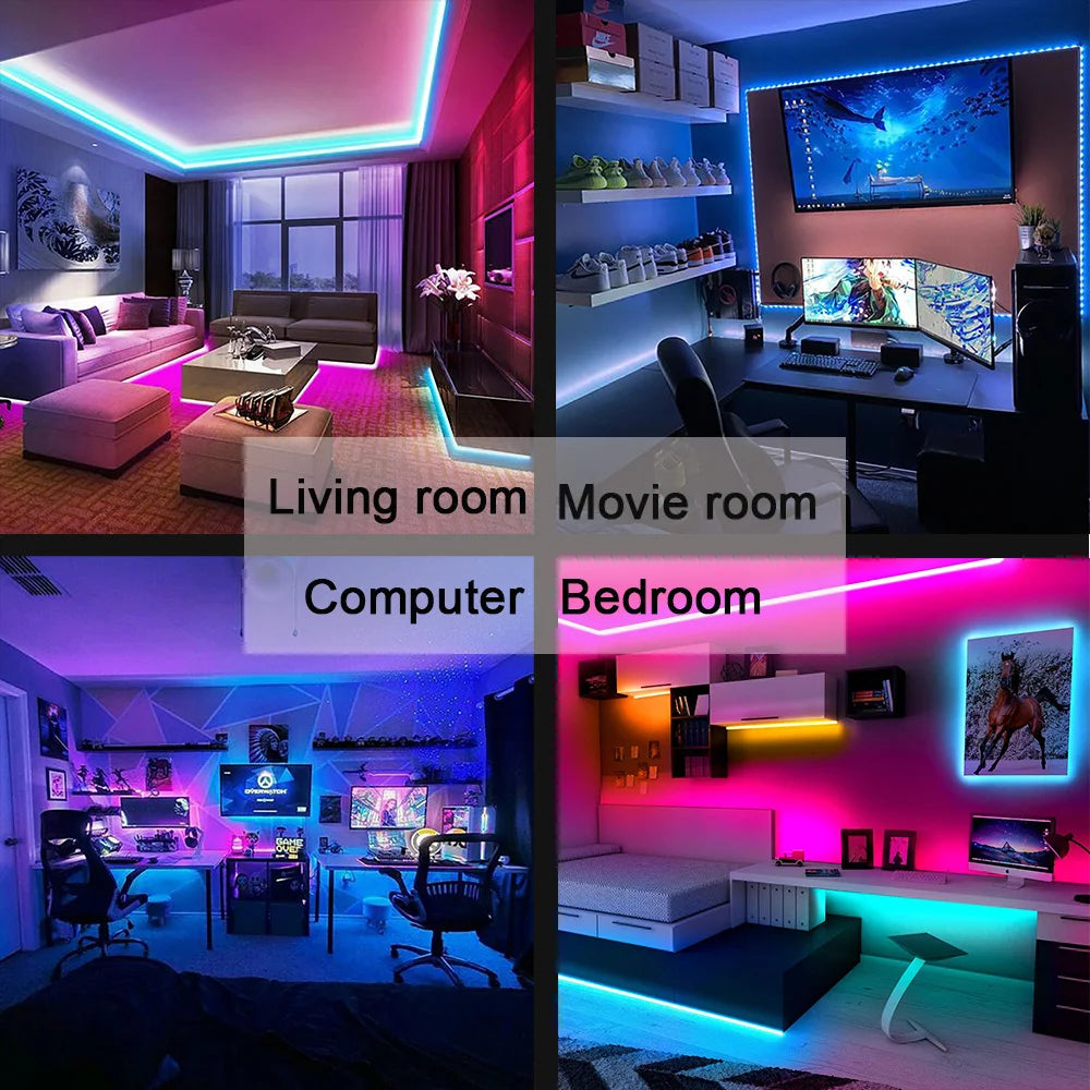 GlowSync LED Strip – USB RGB Light Tape (5050 SMD)  Color your space. Set the mood. Upgrade your vibe.