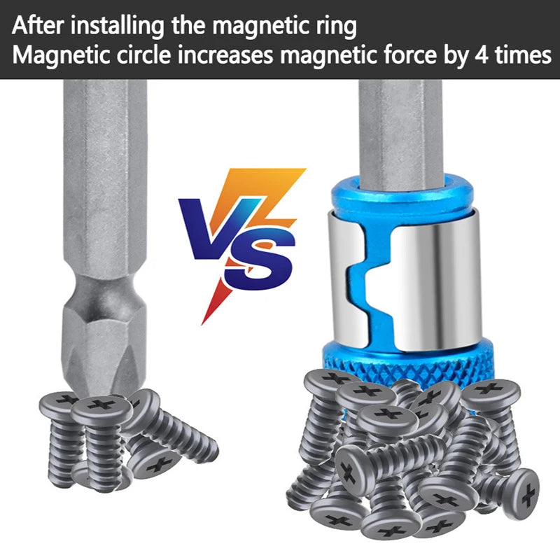 MagniGrip Ring – Magnetic Screwdriver Bit Holder  Stronger grip. Faster work. Zero dropped screws.