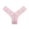 High Quality Floral Lace Thong Underwear Women Sexy Low-Rise Seamless Knitted Polyamide Spandex G-String Bikini Soft Logo Waist