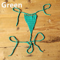 CHSD-X006 Hand Crochet Lace Thong String extreme Sexy Women Mini Secret Swim Brief  Bikini Micro Bikini  Swimwear Manufacturer
