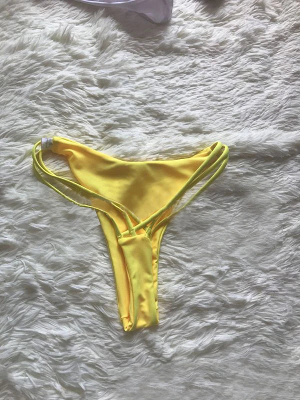 XCJB-A003 Fashion Split Multi Rope Ladder Bikini Beachwear Swimsuit Women Brazilian Bikini Women's Sexy Bikini Swimwear