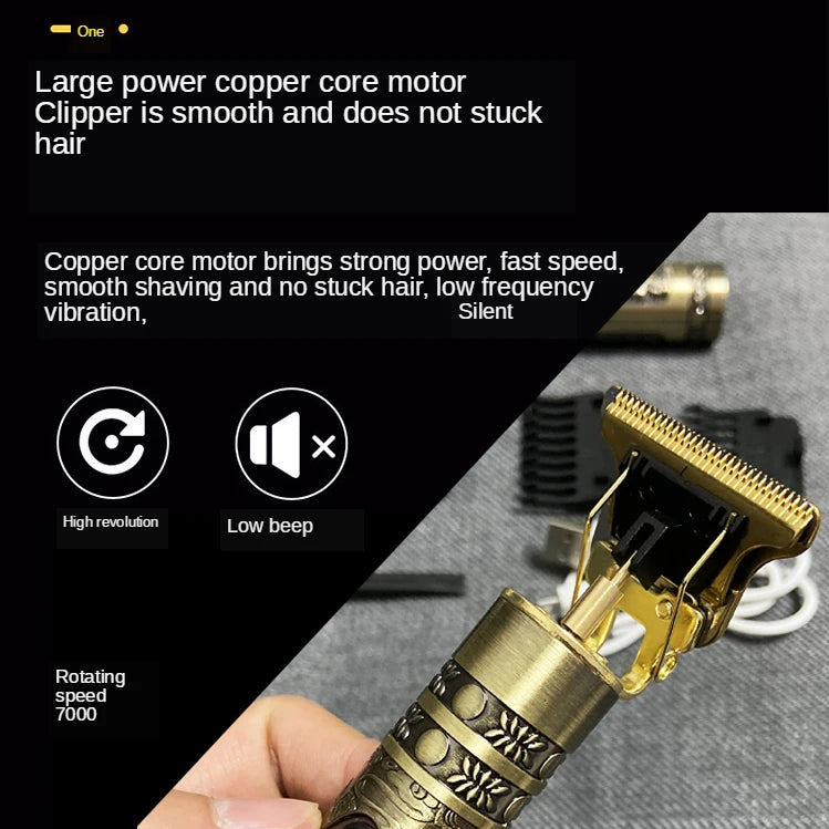 T9 Pro Hair Clipper – 0mm Precision Trimmer  Sharp cuts. Clean lines. Barber-level results.