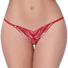 Cheap Price Butterfly Thong Sequin Embroidery Crotchless Panties Bikini Womens Underwear Lace Sexy Transparent T-BACK G String