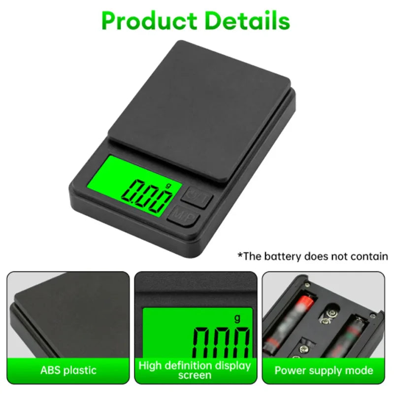 PrecisionPro Pocket Scale – 1000g x 0.1g Digital Scale  Accurate. Portable. Built for precision.