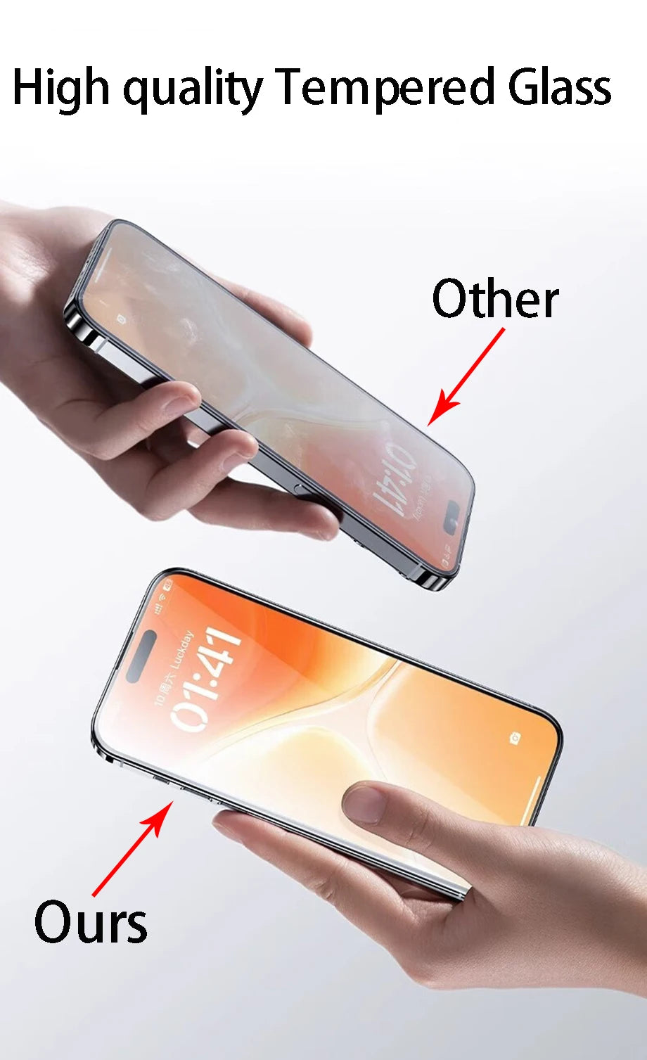 UltraShield Tempered Glass Screen Protector – 4 Pack  Reliable protection for your iPhone. Clear, strong, and easy to apply.