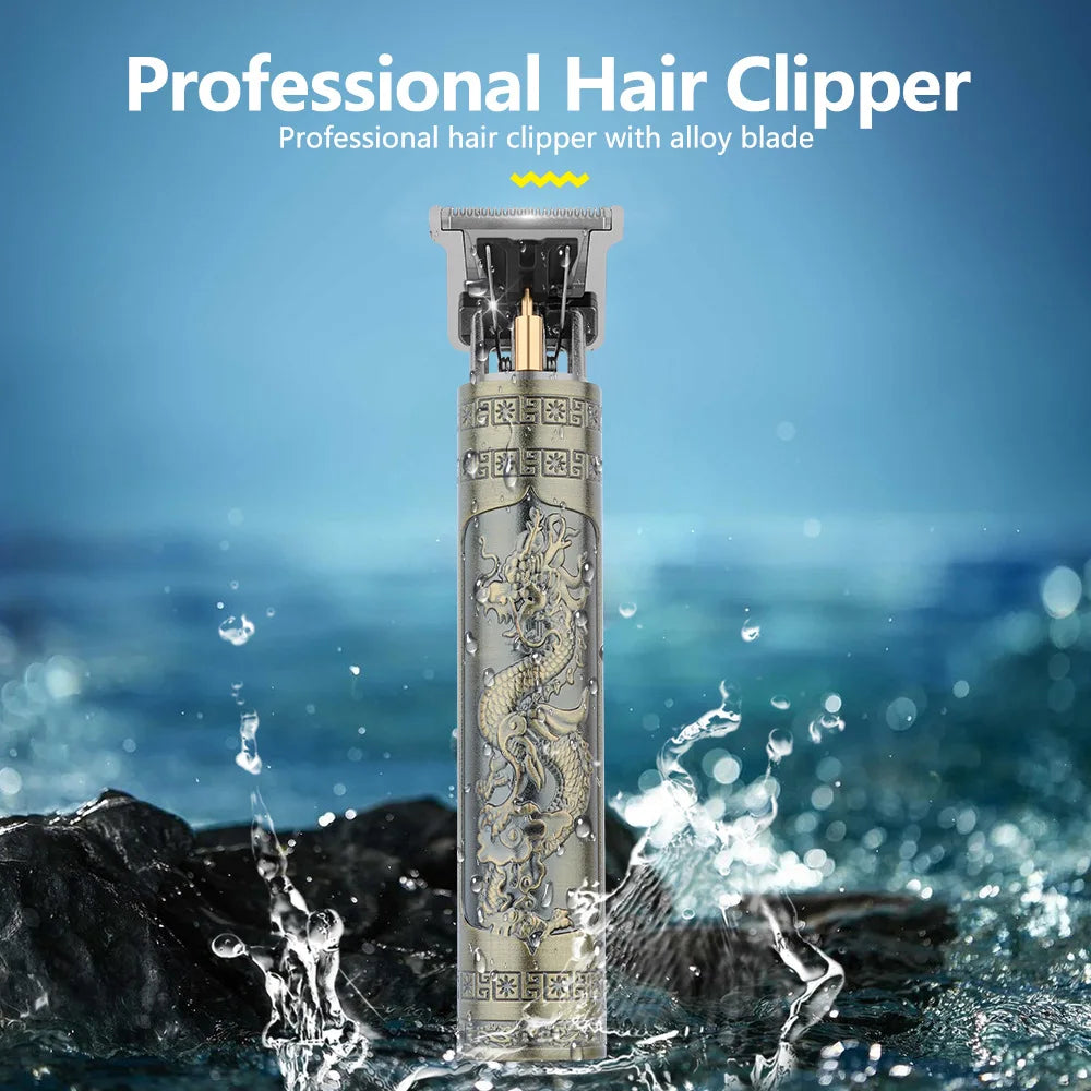 RetroCut T9 Pro Trimmer – Precision Hair & Beard Grooming Kit  Sharp, stylish, and built for professional-level grooming at home.