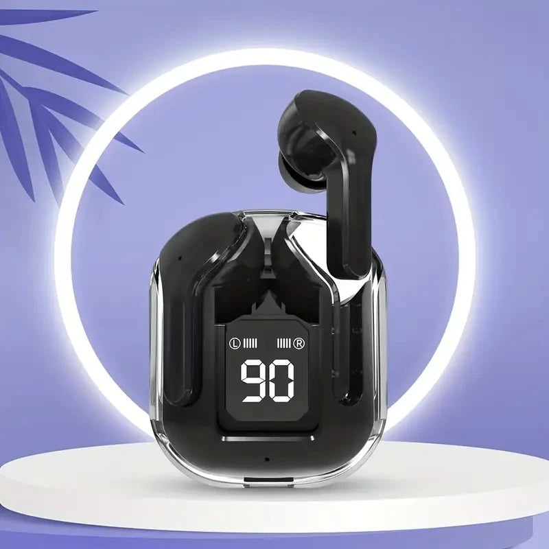 T2 Transparent Wireless Earbuds – LED Display & HiFi Stereo Sound  Futuristic design meets powerful sound.