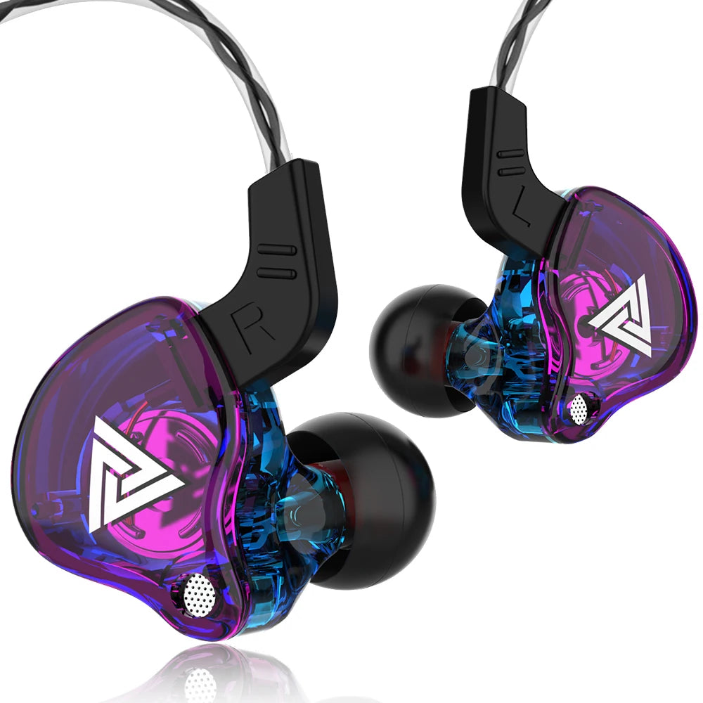 QKZ AK6 HiFi Earphones – 6 Driver In-Ear Headset  Powerful bass. Clear sound. Built for performance.