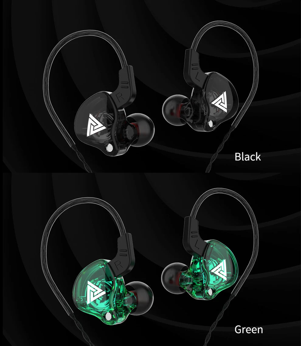 QKZ AK6 HiFi Earphones – 6 Driver In-Ear Headset  Powerful bass. Clear sound. Built for performance.