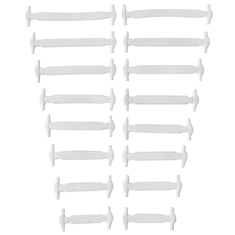 16pcs/lot Silicone Shoelaces No Tie Shoelaces 12 colors Elastic Lace Shoelace Creative Lazy Silicone Laces Rubber Lace