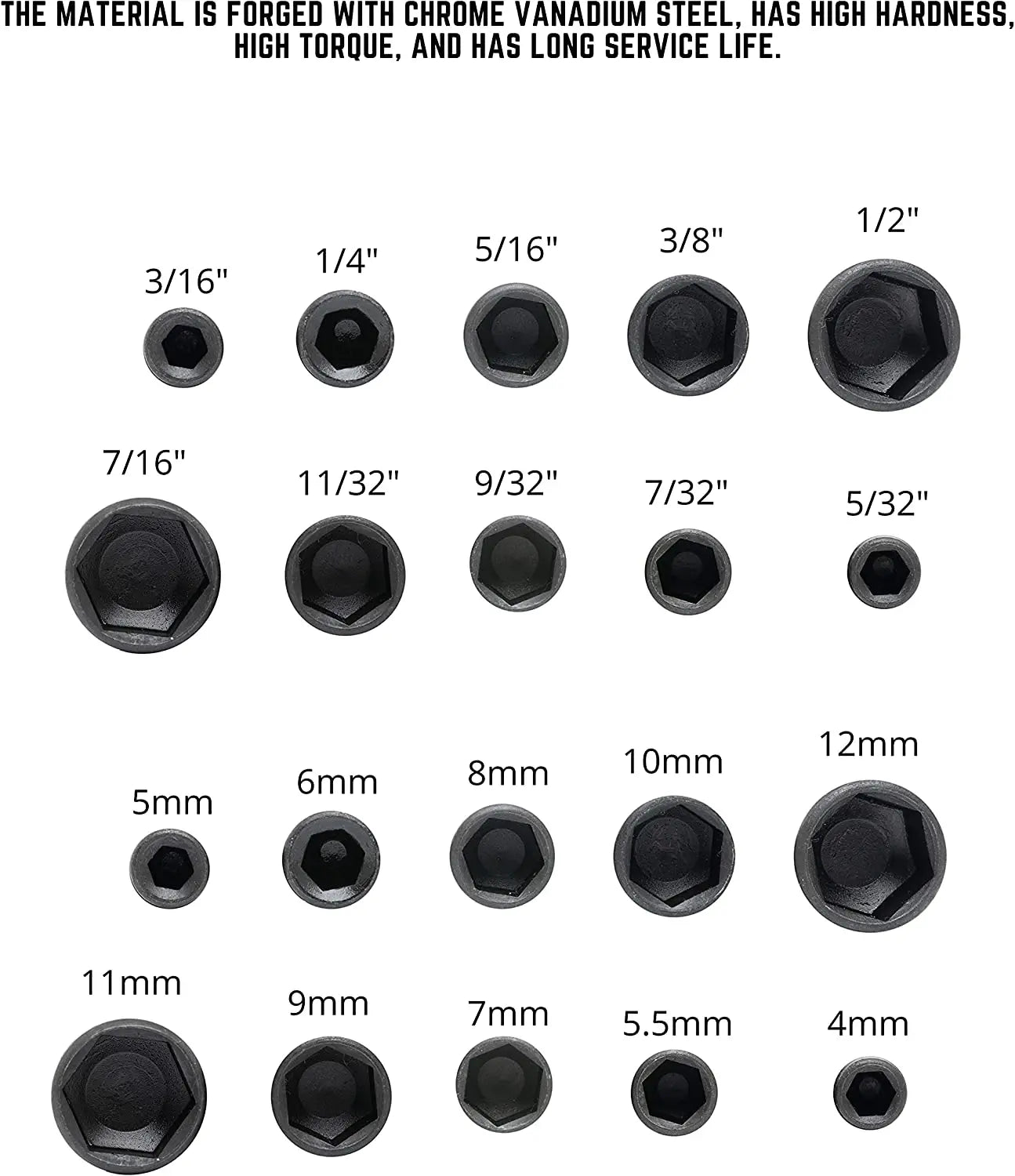HexPro 9PCS Socket Set – Nut Driver Bit Kit (5–13mm)  Precision tools. Strong performance. Built for every job.