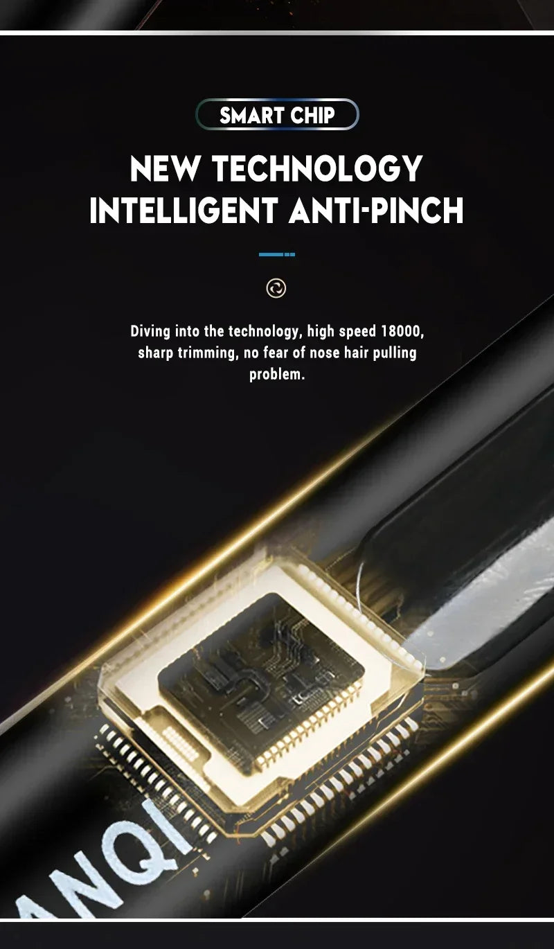 TrimPro 2-in-1 Grooming Tool – Ear, Nose & Eyebrow Trimmer  Clean look. Zero pain. Total precision.