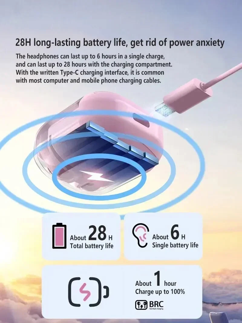 T2 Transparent Wireless Earbuds – LED Display & HiFi Stereo Sound  Futuristic design meets powerful sound.