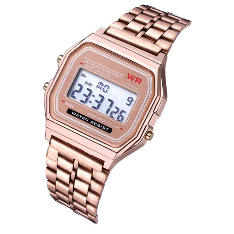 F91W Classic Digital Watch – Steel Band Edition  Timeless design. Everyday function. Reliable style.