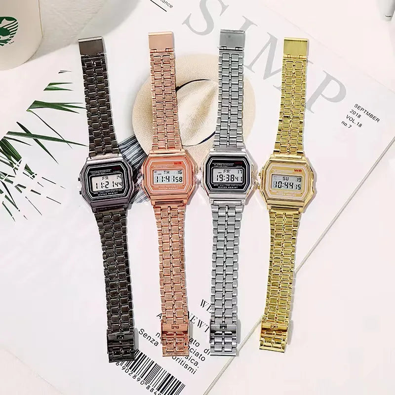 F91W Classic Digital Watch – Steel Band Edition  Timeless design. Everyday function. Reliable style.