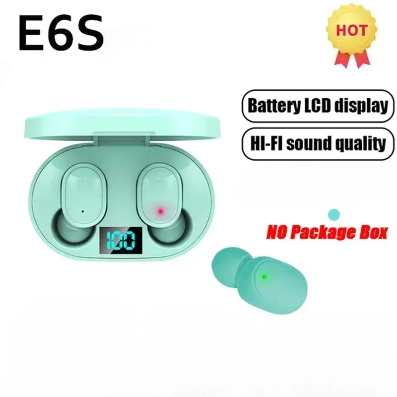 E6S Wireless Earbuds – Noise Reduction & Deep Bass Sound  Compact, powerful, and made for everyday listening.