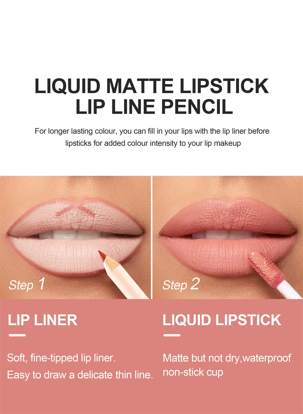 12 Color Matte Liquid Lipstick + Lip Liner Set Nude Velvet Lip Gloss Waterproof Long Lasting Lipgloss Glaze Cosmetics Kit