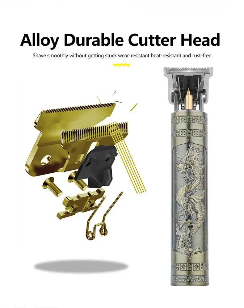 RetroCut T9 Pro Trimmer – Precision Hair & Beard Grooming Kit  Sharp, stylish, and built for professional-level grooming at home.