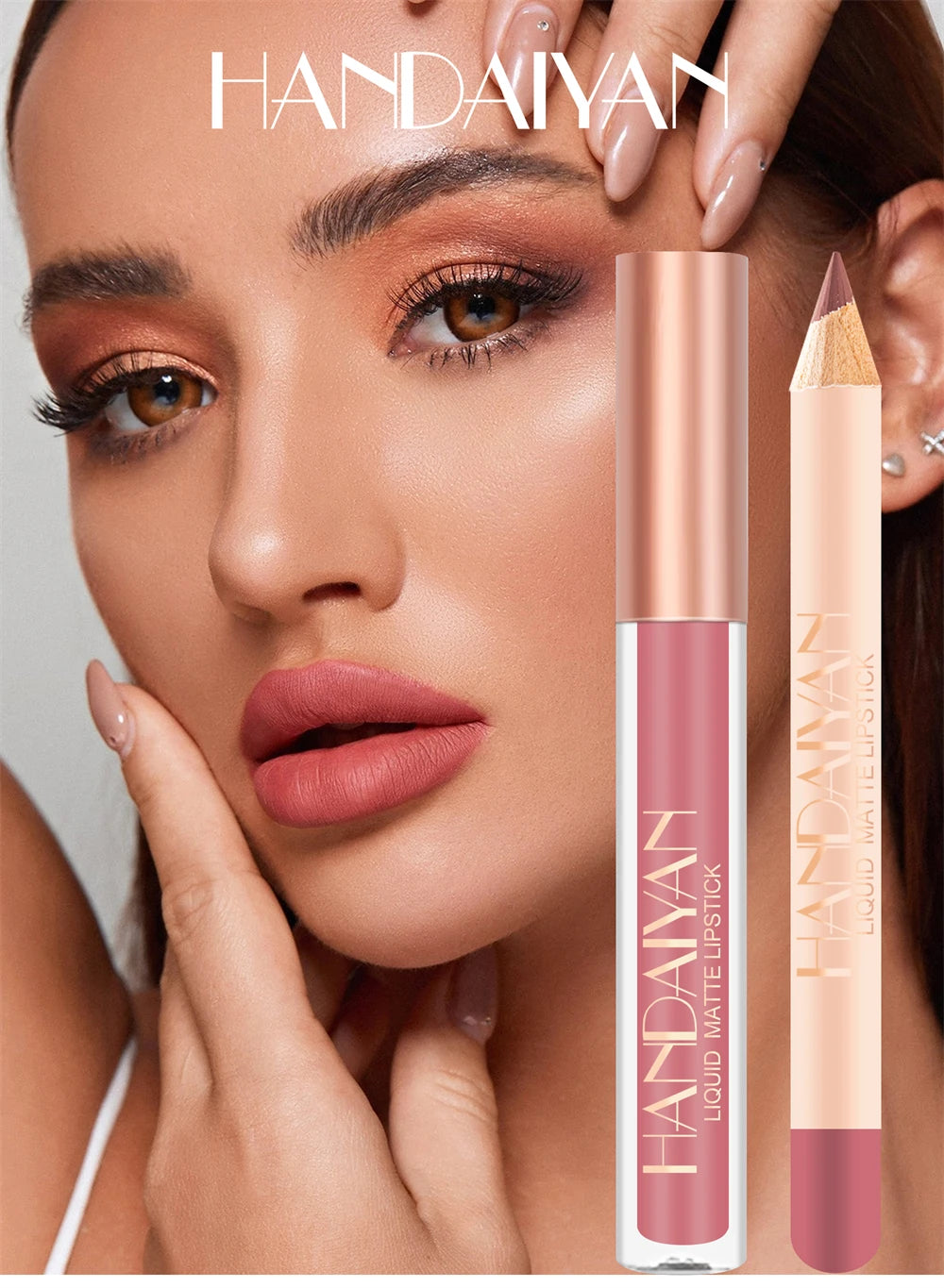 12 Color Matte Liquid Lipstick + Lip Liner Set Nude Velvet Lip Gloss Waterproof Long Lasting Lipgloss Glaze Cosmetics Kit