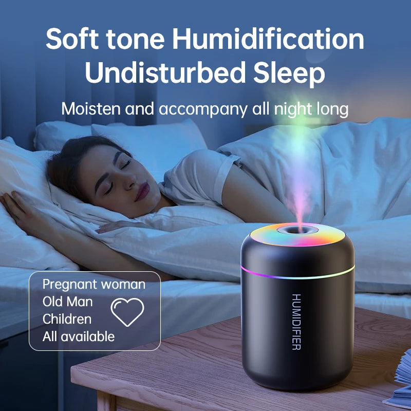 AromaMist Mini Humidifier – 180ML USB Diffuser  Fresh air. Relaxing scent. Peaceful atmosphere.