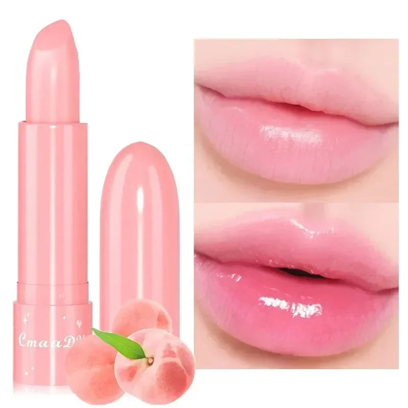 6 Color Waterproof Fruit Color Tinted Shine Changing Moisturizing Nourishing Glow Play Lip Balm lipstick Colour Care