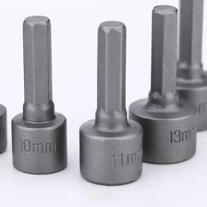 HexPro 9PCS Socket Set – Nut Driver Bit Kit (5–13mm)  Precision tools. Strong performance. Built for every job.