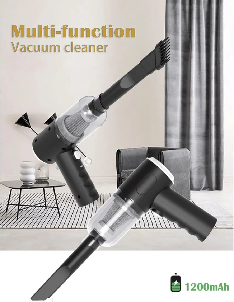 TurboClean Mini Car Vacuum – 9000Pa Portable Wet & Dry Cleaner  Compact power. Deep clean. Anytime, anywhere.